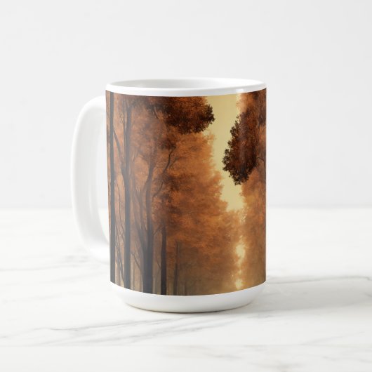 Forest Tree Nature Mug コーヒーマグカップ (正面左)
