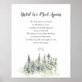 Forest Until We Meet Again Memorial Poem Poster ポスター (正面)