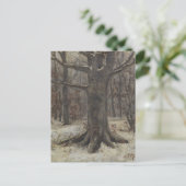 Forest View in Winter by Sientje Mesdag-van Houten ポストカード (スタンド正面)