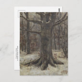 Forest View in Winter by Sientje Mesdag-van Houten ポストカード (正面/裏面)