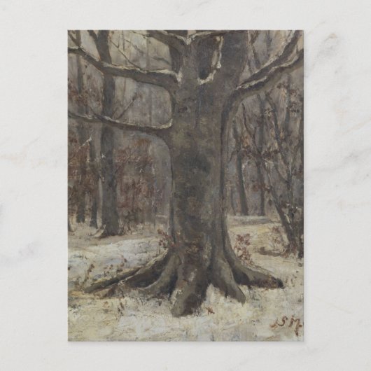 Forest View in Winter by Sientje Mesdag-van Houten ポストカード (正面)