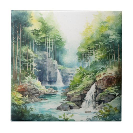 Forest Waterfall タイル (正面)