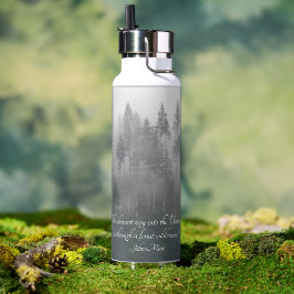 Forest Wilderness Photo with John Muir引用文 ウォーターボトル