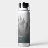 Forest Wilderness Photo with John Muir引用文 ウォーターボトル (背面)