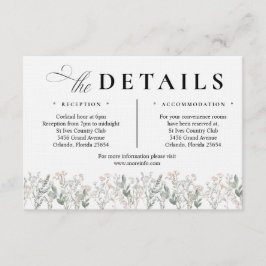 Forest Wildflowers Enclosure Card エンクロージャーカード