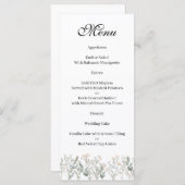 Forest Wildflowers Menu メニュー (正面/裏面)