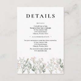 Forest Wildflowers QR Code Enclosure Card エンクロージャーカード