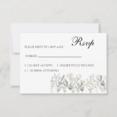 Forest Wildflowers RSVP Card, response card (正面)