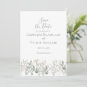 Forest Wildflowers Save the Date Announcement 招待状 (スタンド正面)