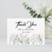 Forest Wildflowers Thank You Card サンキューカード (スタンド正面)