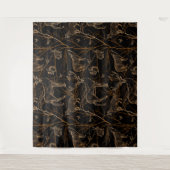 Forest Wildlife Animals Deer Bears Dark Nature タペストリー (正面)