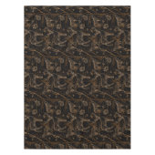 Forest Wildlife Animals Deer Bears Dark Nature テーブルクロス (正面)