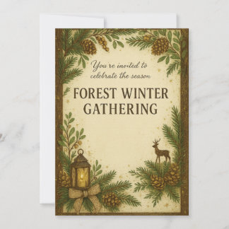 FOREST Winter Gathering のご招待 | エレガント 招待状