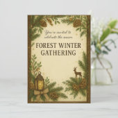 FOREST Winter Gathering のご招待 | エレガント 招待状 (スタンド正面)
