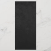 Forest Witch Black Floral Wedding Menu メニュー (裏面)