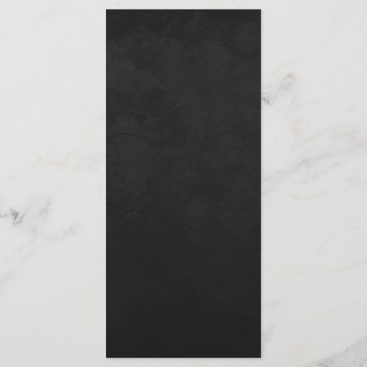 Forest Witch Black Floral Wedding Menu メニュー (裏面)