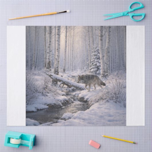 Forest Wolf 薄葉紙 (クラフト)