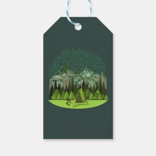 Forest, Wood, Nature ギフトタグ (正面)