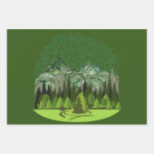 Forest, Wood, Nature ラッピングペーパーシート (正面3)