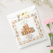 Forest Woodland Animals Wild One 1st Birthday フェイバーバッグ (封をした状態)