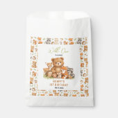 Forest Woodland Animals Wild One 1st Birthday フェイバーバッグ (正面)