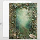 Forest Woodland Junk Journal Scrapbook Paper (正面/裏面)