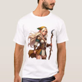 Forestblade Elven Druid Adventurer Tシャツ (正面)