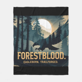 Forestblood – Espíritu Salvaje Nacido del Bosque フリースブランケット