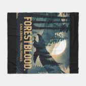 Forestblood – Espíritu Salvaje Nacido del Bosque フリースブランケット (正面(横))