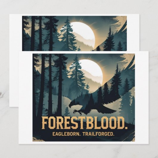 Forestblood – Espíritu Salvaje Nacido del Bosque 招待状 (正面/裏面)