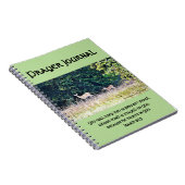 Forestlandの祈りの言葉ジャーナルのシカ ノートブック (右側)