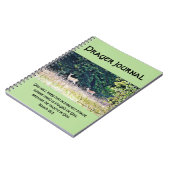 Forestlandの祈りの言葉ジャーナルのシカ ノートブック (左側)