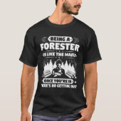 Forestry Like The Mafia Forester Tシャツ (正面)