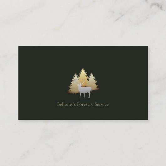 Forestry Service Business Card 名刺 (正面)