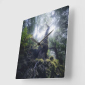 Forests | Anaga Rural Park Canary Islands スクエア壁時計 (傾斜)