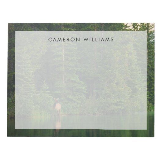 Forests | Elk at Banff National Park Alberta ノートパッド (正面)