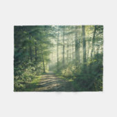 Forests | Forest Path Hamburg Germany フリースブランケット (正面(横))
