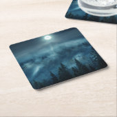 Forests | Moonlit Forest スクエアペーパーコースター (アングル)