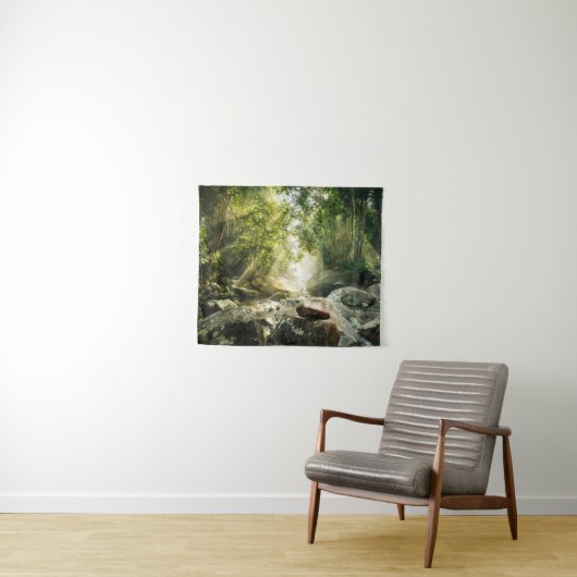Forests | Tropical Jungle Forest タペストリー (インサイチュ(横))