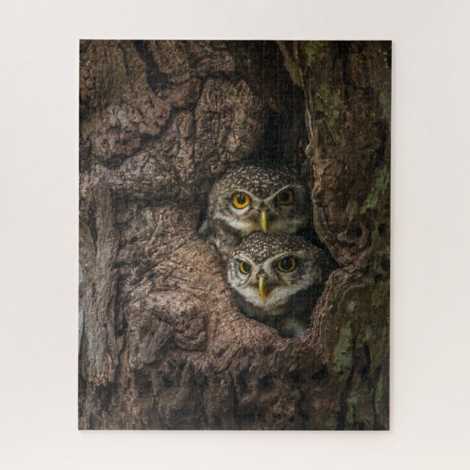 Forests | Two Owls Looking ジグソーパズル (縦)