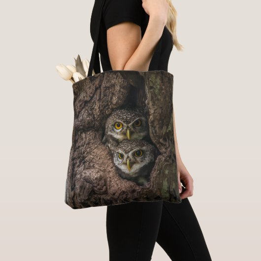 Forests | Two Owls Looking トートバッグ (クローズアップ)