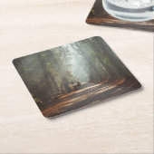 Forests | Woodland Stag スクエアペーパーコースター (アングル)