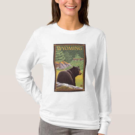 ForestWyomingのツキノワグマ Tシャツ (正面)