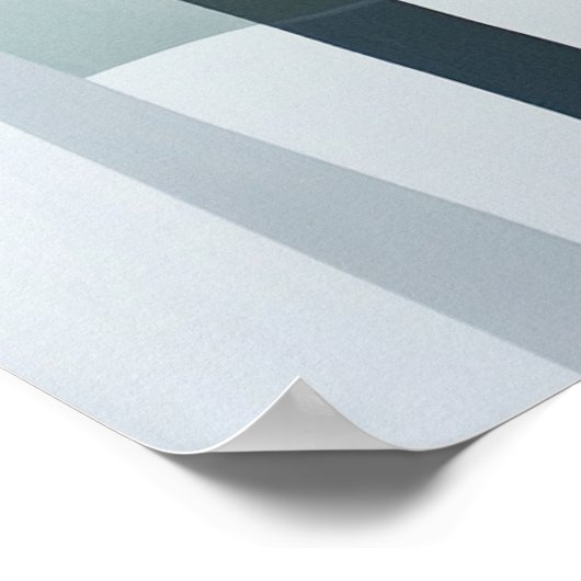 Forêt abstraite dans la brume 🌲🌫️ ポスター (角)