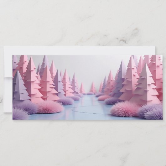 foret de sapins origami rose  (正面)