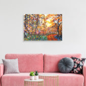 Foret en automne キャンバスプリント (インサイチュ (リビング))