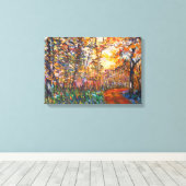Foret en automne キャンバスプリント (インサイチュ (ウッドフロア))