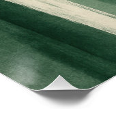 Forêt Liquide – Affiche Abstraite Vert Encre ポスター (コーナー)