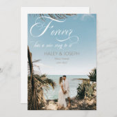 ForeverはItフォト婚約に素晴らしいリングや輪を持っている 案内状 (正面/裏面)