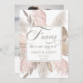 ForeverはItフォト婚約に素晴らしいリングや輪を持っている 案内状 (正面/裏面)